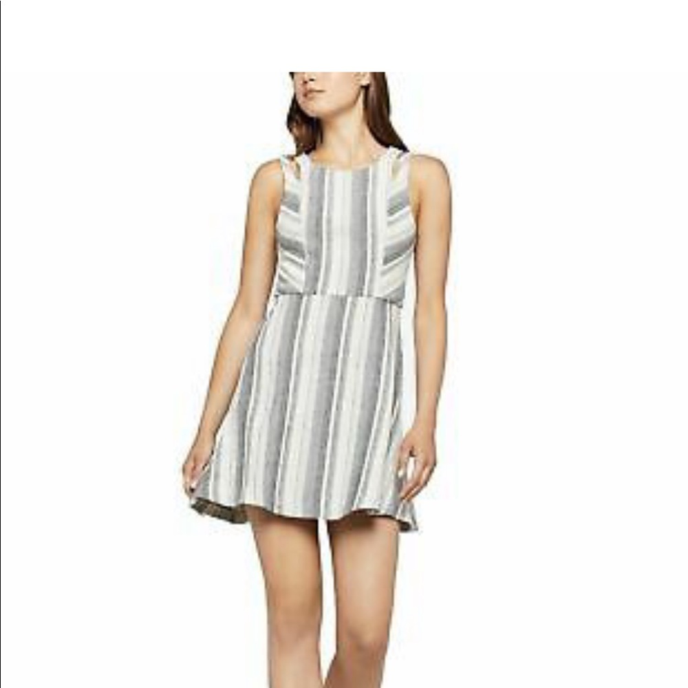 Nwt BCBGeneration textured spilt shoulder strap mini dress